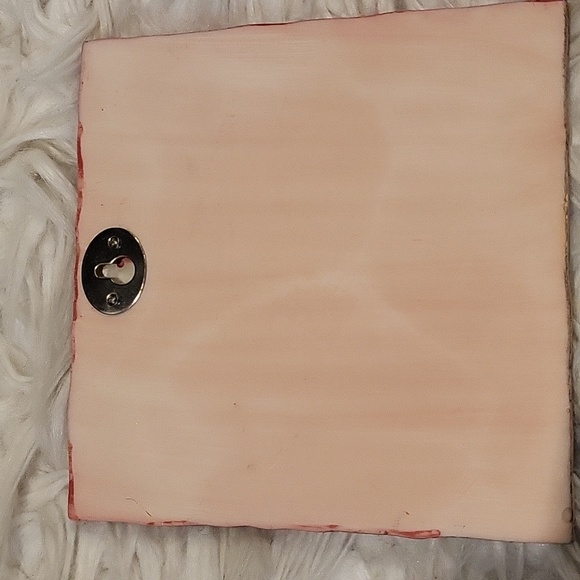 Signed C Winterle Olson bathtub bathroom resin wall art plaque 5.5" - Picture 9 of 16